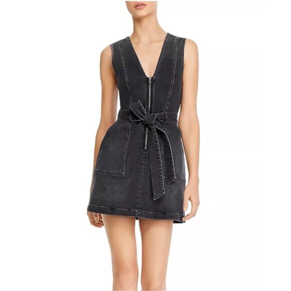 button up denim dress Alice + Olivia DIANA STRUCTURED MIDI DRESS  The Augusta Clothing Company